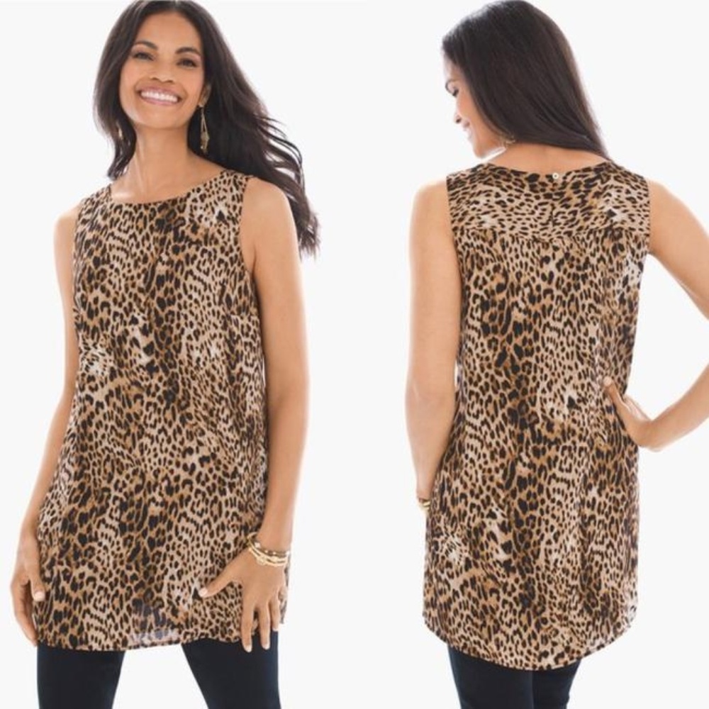 Chico's |  Leopard Statement Tank Top Cami